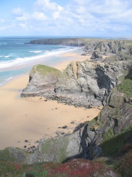 Cliffs in Cornwall.