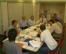 The planning committee for the project – representatives from each county meeting to devise the site management plan template and coordinate the project activities.