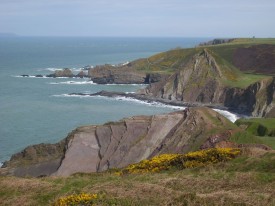 Devon cliffs.