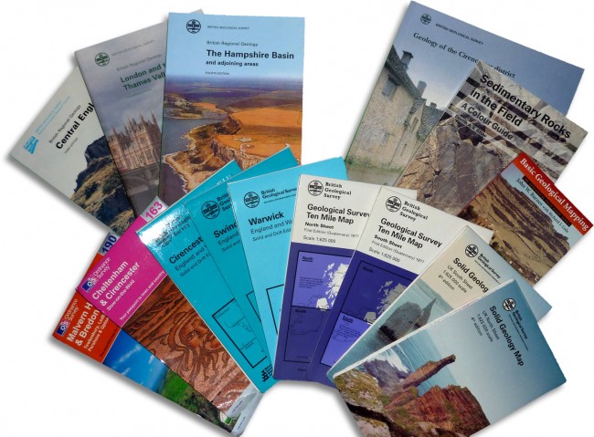 Maps & books published by the county geoconservation groups.