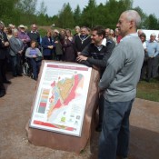 Launch of the stone “geomap” in the Forest of Dean.