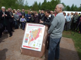 Launch of the stone “geomap” in the Forest of Dean.
