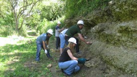 Help from local supermarket staff at Rock Edge Quarry, Oxfordshire.