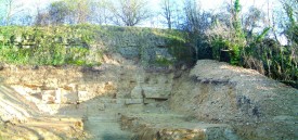 Site cleared using a JCB at Stoney Furlong, Gloucestershire.