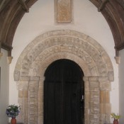 This Norman arch has been carved from a fine oolitic limestone or “freestone”.