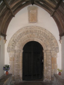 This Norman arch has been carved from a fine oolitic limestone or “freestone”.