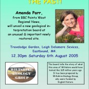 Publicity poster for an event at Leigh Delamere, Wiltshire.