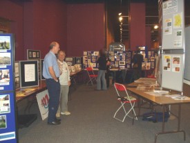 Joint county displays at the Geologist’s Association conference in Cardiff.