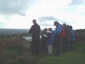 Landscape Interpretation training at Clee Hill, Shropshire.